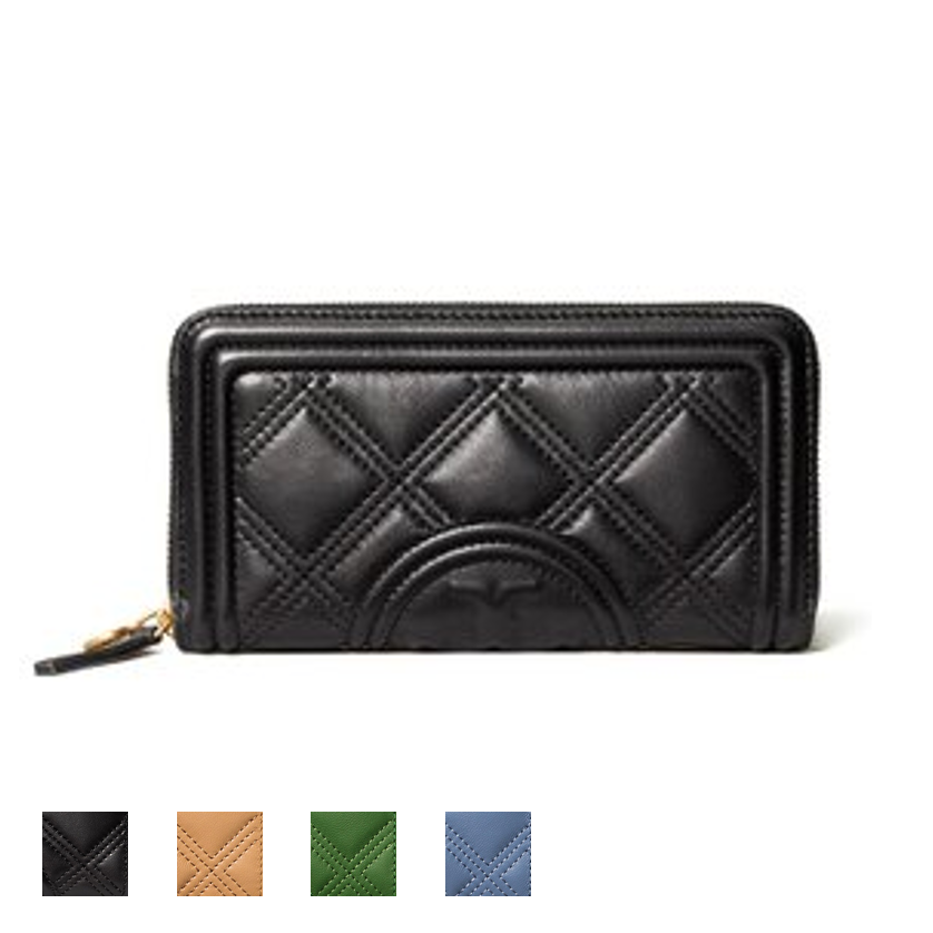 精選★TORYBURCHFLEMING菱格軟皮歐式拉鏈長款錢包(預購)64314~【購物節優惠★菲尼斯 國際精品↘3折起】