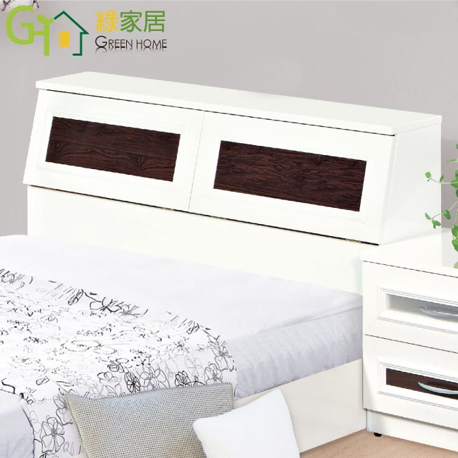 【綠家居】凱菲 環保5尺雙人南亞塑鋼床頭箱(不含床底＆床墊)