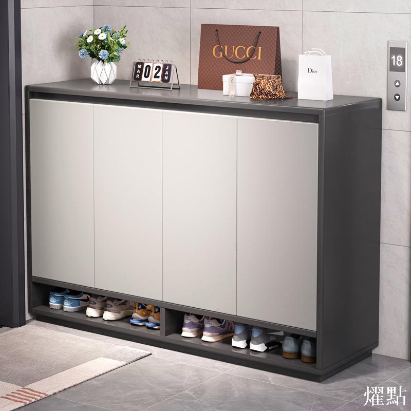 APP下單享點數9% 鞋櫃家用門口樓道外室外過道電梯口大容量2023新款爆款實木收納櫃