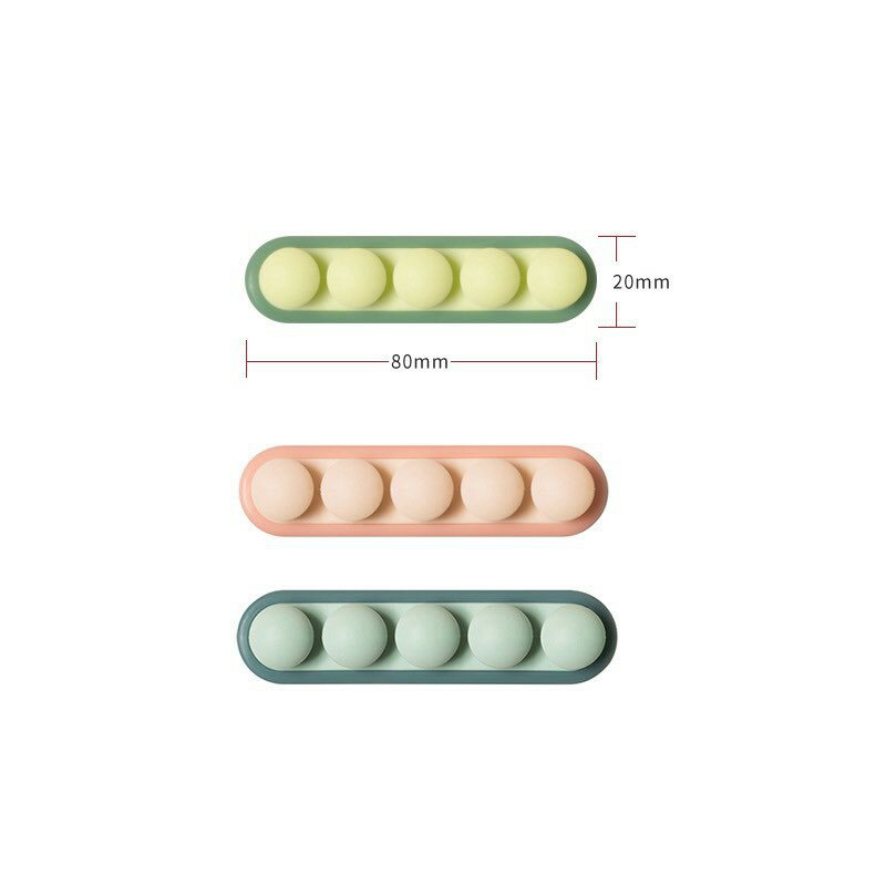 台灣現貨！豌豆矽膠理線器 桌面矽膠理線器 充電線固定器 自粘繞線器 數據線固定夾 牆面走線器｜丹丹悅生活 3