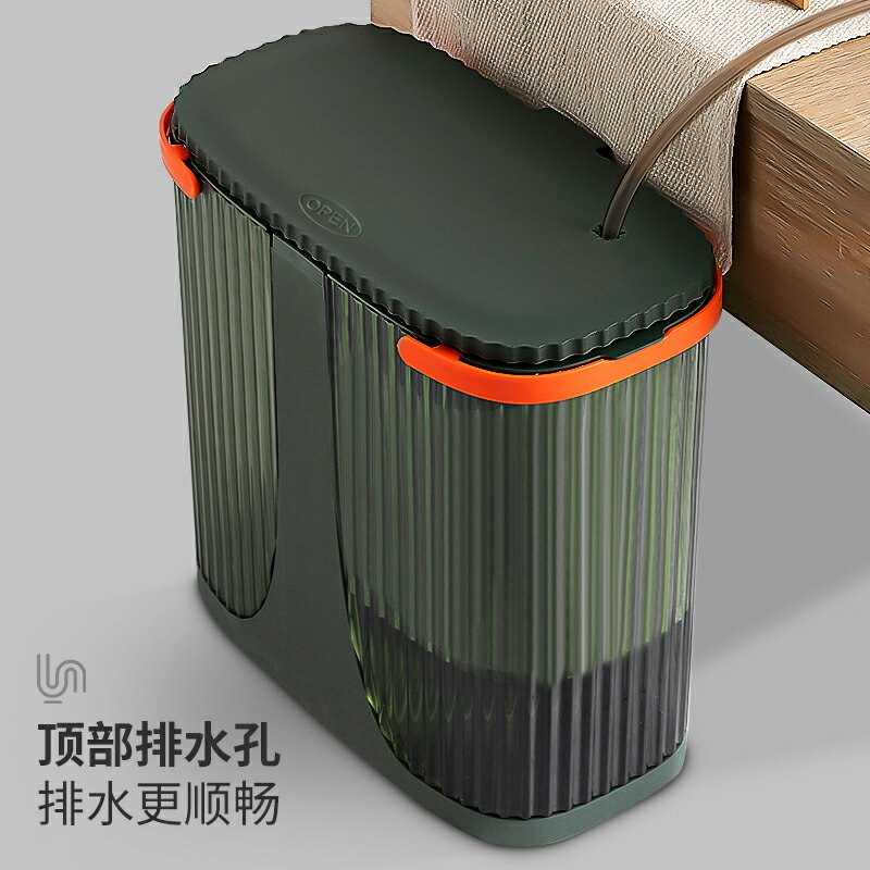 茶渣桶 茶水桶帶過濾家用排水桶廢水桶茶台垃圾桶功夫茶具配件茶桶茶渣桶『XY33604』