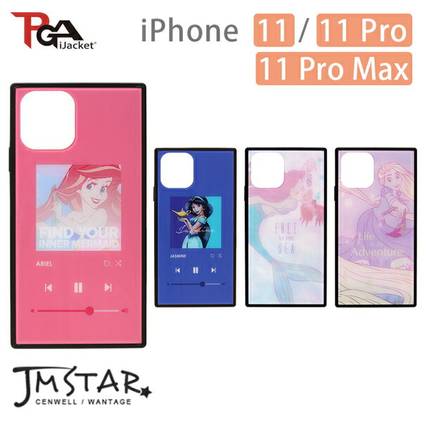 PGA iJacket 主題手機殼 iPhone 11/11 Pro/11 Pro Max 迪士尼公主 四角氣墊 9H玻璃殼