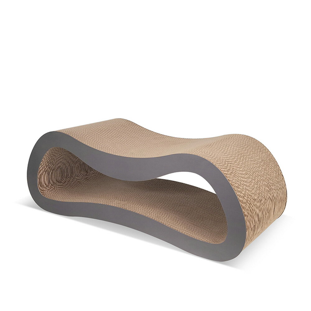 【台灣現貨】加長大空間灰色貓抓板 雙層貓抓板 肥貓貓沙發 貴妃榻貓咪磨爪板貓窩 7