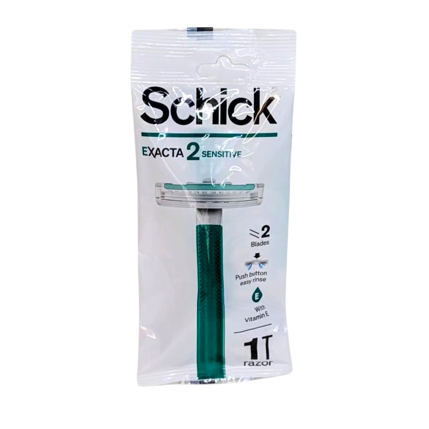 [現貨] Schick 舒適牌 Exacta2 防滑輕便刮鬍刀 滋潤型 1入 獨立包裝 拋棄式 旅行便攜 2024/05製 xWA221179(4891228607012)