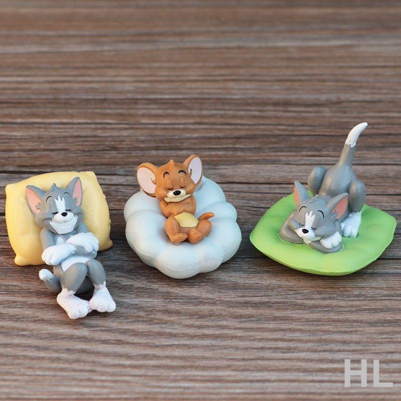 華隆興盛 貓和老鼠湯姆貓杰瑞鼠手辦兒童玩具模型公仔車載擺件蛋糕烘焙禮物
