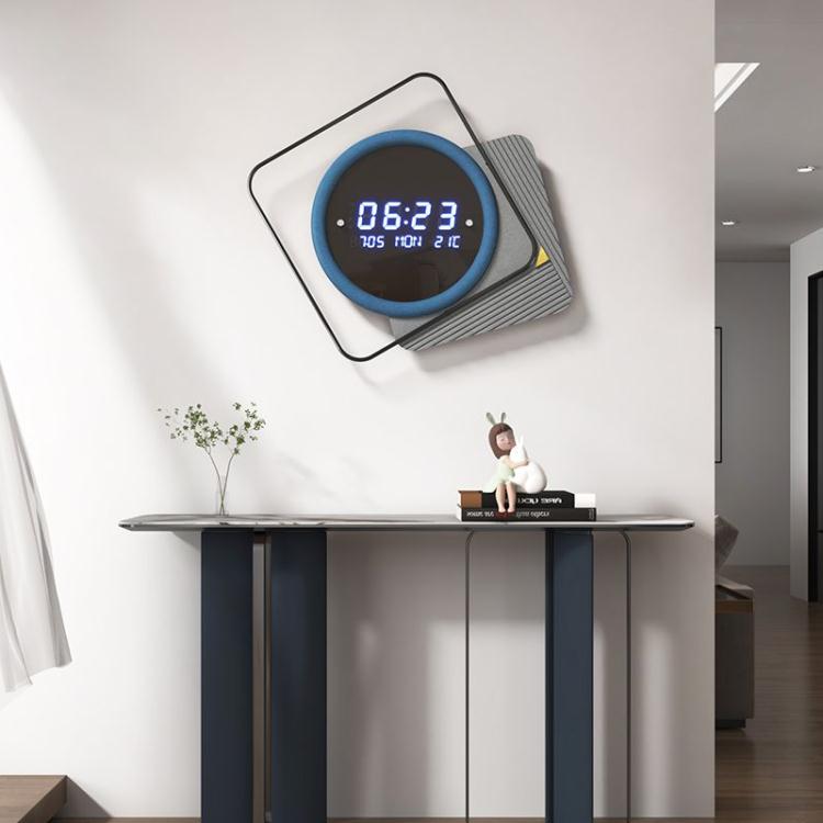 掛鐘 創意電子鐘掛墻簡約現代客廳鐘表掛鐘家用時尚新款鐘表快速出貨