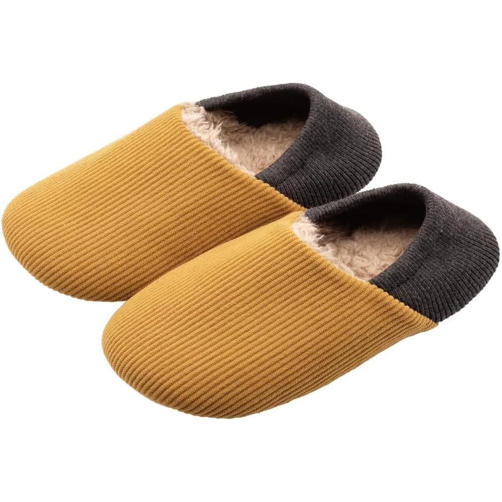 【日本代購】Alphax 室內保暖拖鞋 芥末黃