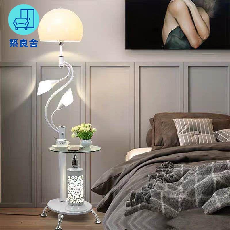 工廠直銷 110v落地燈 立燈 茶几燈 檯燈 床頭燈 創意茶幾落地燈北歐梯形落地燈落地燈客廳臺燈立式落地燈一體新款特惠/全館免運 特價出 開立發票 售後保障z211