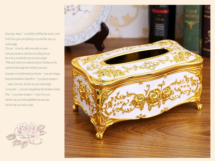 美琪 紙巾盒 歐式創意亞克力 復古抽紙盒酒店KTV衛生間酒吧收納盒
