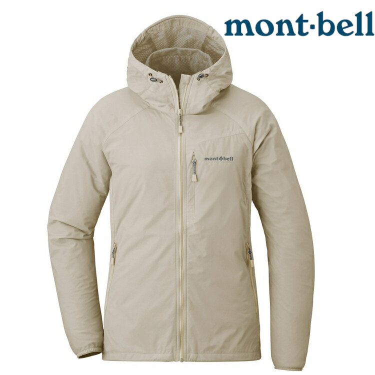 特價款 Mont-Bell Light Shell Parka 女款 風衣外套/連帽風衣夾克 1106646 IV 象牙白