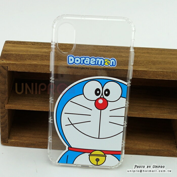 【UNIPRO】Apple iPhone X Hello Kitty 微笑 哆啦A夢 TPU 氣墊 空壓 手機殼 軟殼 小叮噹 Doraemon 正版授權 iX