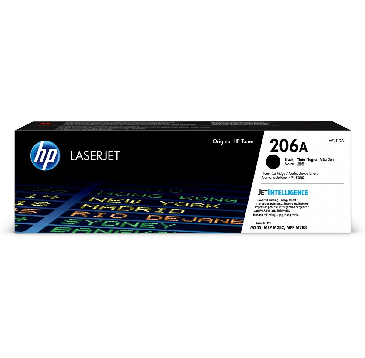 【點數最高3000回饋】HP 206A 黑色原廠 LaserJet 碳粉匣(W2110A) For CLJ M255dw/M283/M283fdw