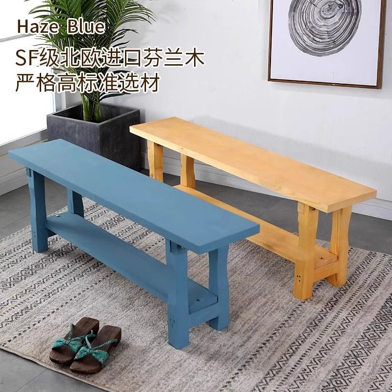 工廠直銷 免運 長凳 餐凳 實木長條凳實木板凳木頭凳子防腐木長條凳原木質長方形木製家用松木餐桌坐凳
