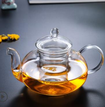 茶壺 可加熱玻璃茶壺耐高溫加厚過濾泡茶壺家用功夫水果花茶壺