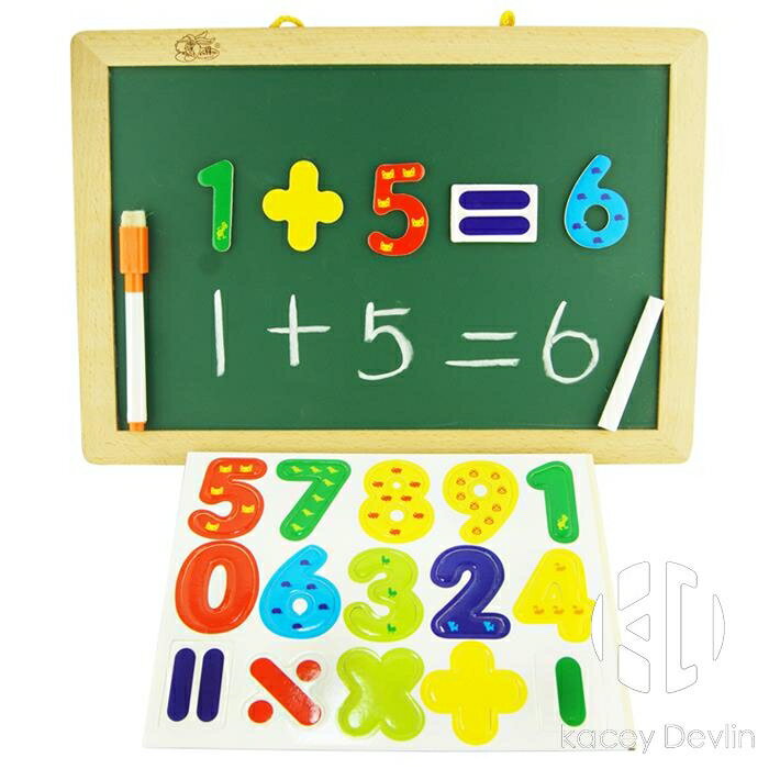 雙面磁性兒童早教益智教具畫板黑板墻掛式寫字板數字字母貼【聚物優品】