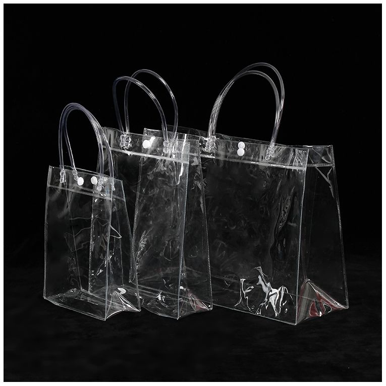 透明手提袋PVC袋手拎塑料防水伴手禮包裝袋定製lo