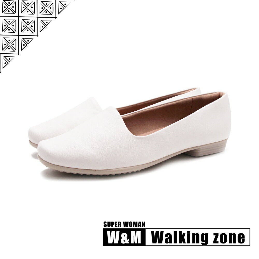 WALKING ZONE SUPER WOMAN系列 Ballets平底鞋 女鞋－白