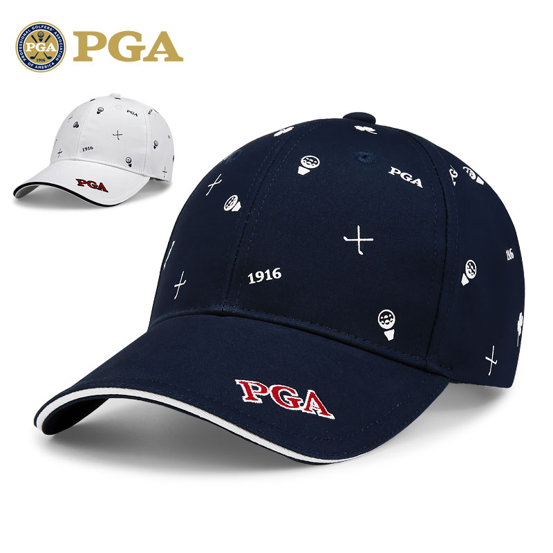 美國PGA男士高爾夫球帽子防曬遮陽網球帽職業透氣棒球帽舒適可調