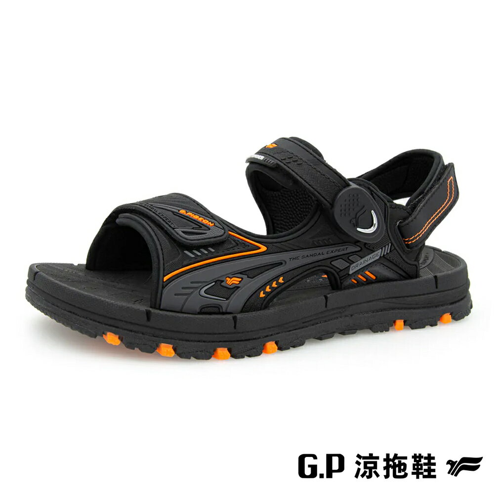 G.P(男女共用)戶外越野磁扣涼拖鞋-橘色