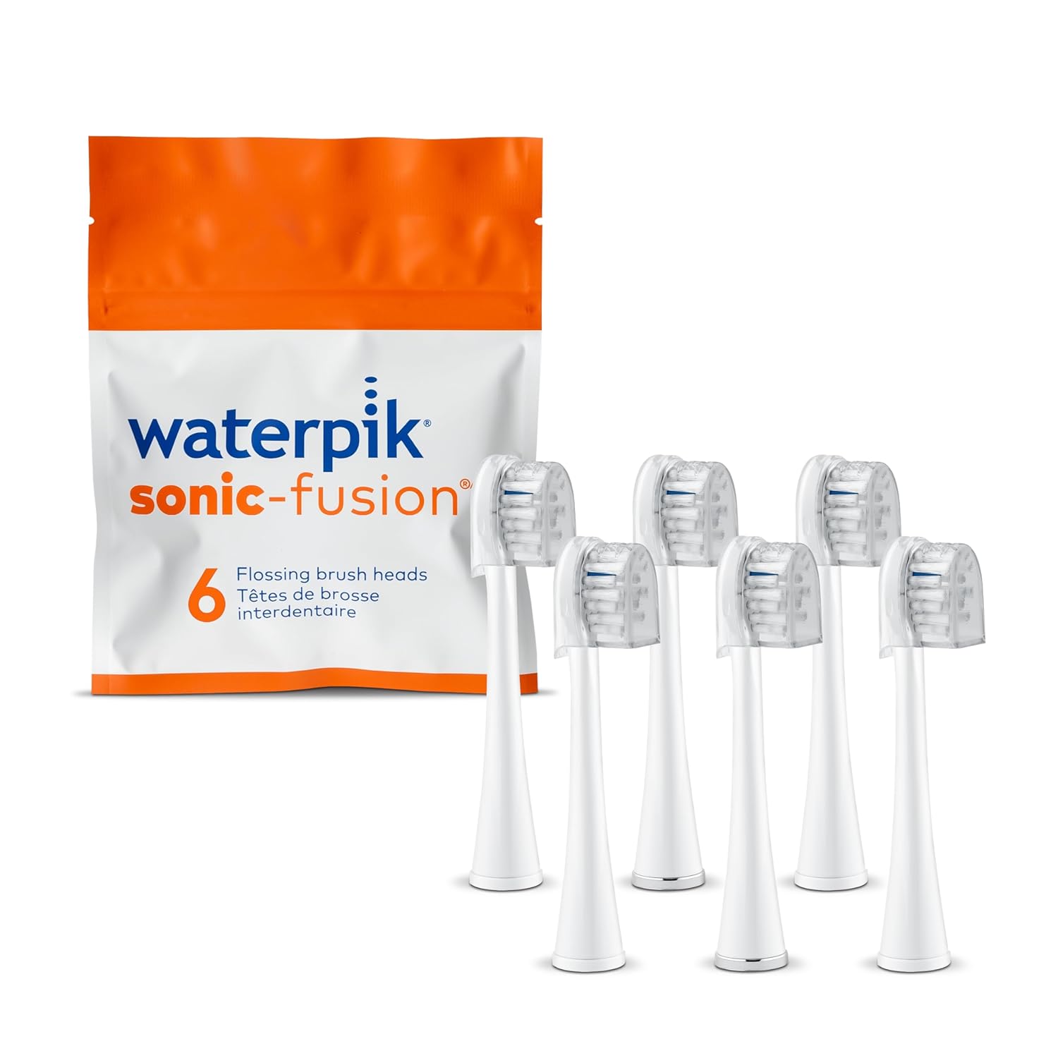 [4美國直購] Waterpik SFRB-2EW 短 牙刷頭 6入 適 Sonic-Fusion 沖牙機 SF-01 02 03 04