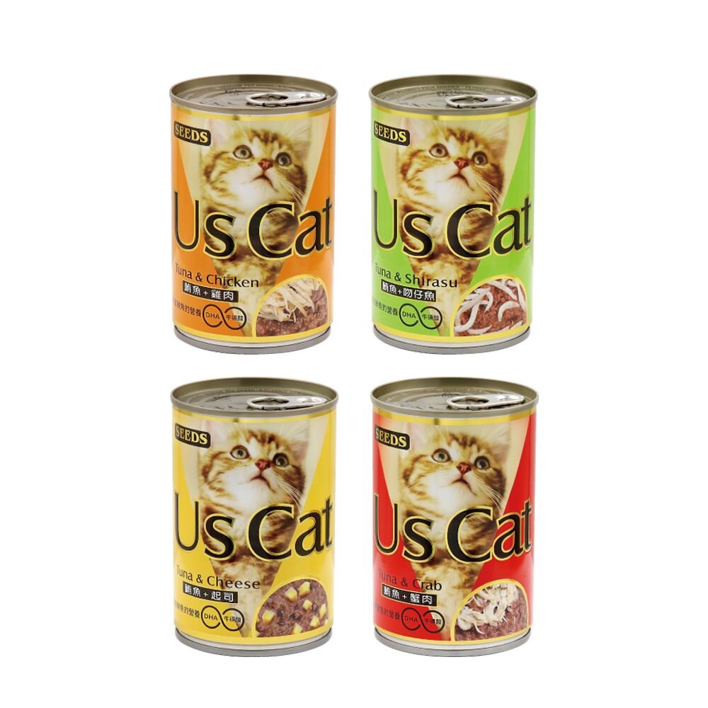 SEEDS 惜時 聖萊西 貓罐頭400g【48小時出貨/24罐組】 US CAT 愛貓餐罐  貓罐頭『WANG』【萌寵換毛季★全館399即折 最高現抵483!!】週五10%點數回饋 1