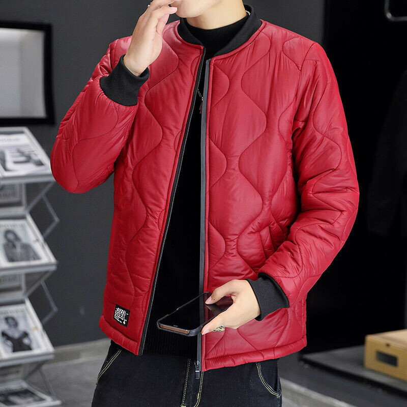 【秋冬新品】M-5XL大碼保暖外套 休閒外套 男裝外套 棉服男潮ins秋冬韓版寬鬆輕薄短款小棉衣青少年新款棒球領外套男