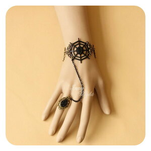 復古創意蛛網~手鏈戒指飾品《H1363》