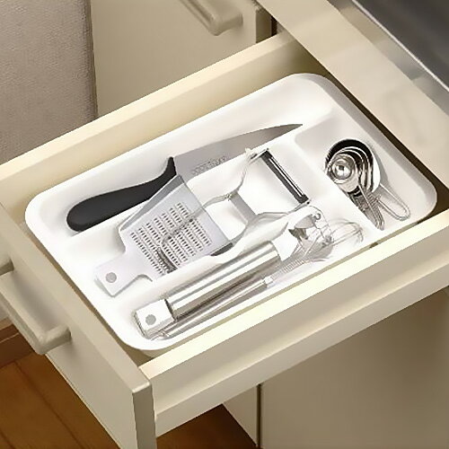 日本進口餐具收納盒廚房家用裝碗筷分隔抽屜式餐具盤整理盤收納盤