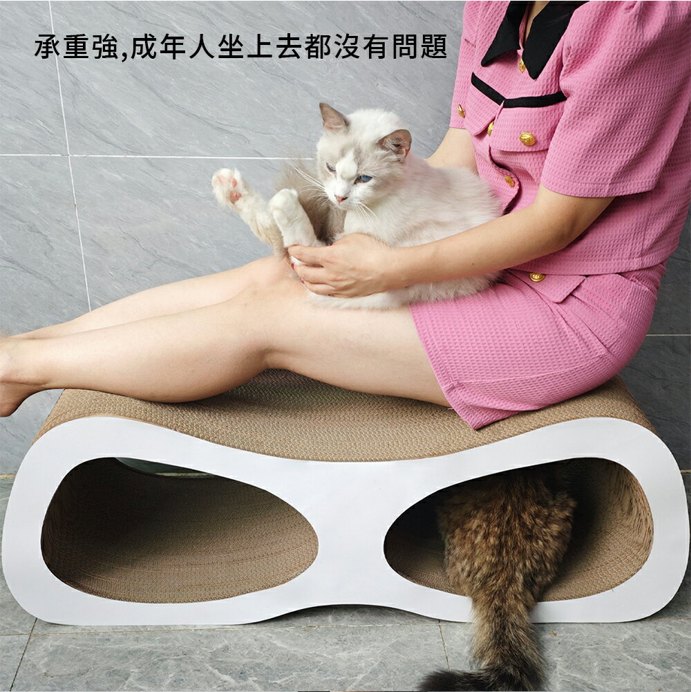 【台灣現貨】高端出口日韓貓抓板 貓肥無憂 加長加大98cm貓抓板 貓窩睡窩 耐抓耐磨磨爪板貓抓柱 4
