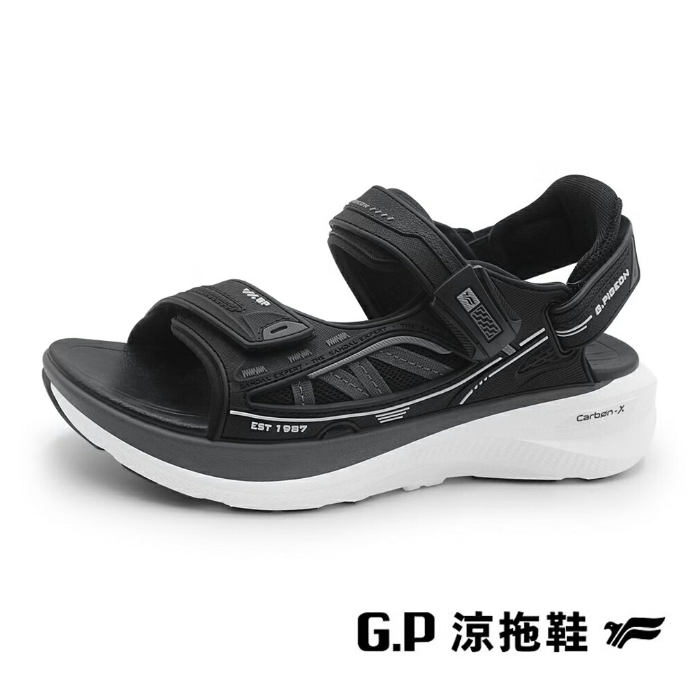 G.P(女)AXION Carbon-X磁吸快扣碳纖維機能涼鞋 女鞋-黑色