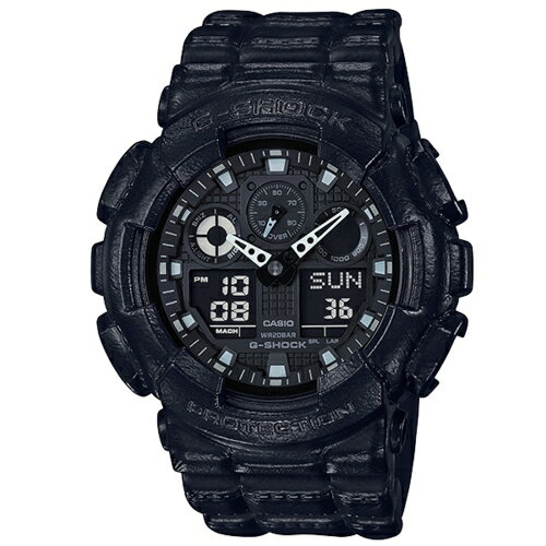 送禮首選★CASIO G-SHOCK/運動數位雙顯皮革造型腕錶/GA-100BT-1A 附提袋【全館滿額折價★APP下單點數4倍送】線上購買享 實體門市同步服務