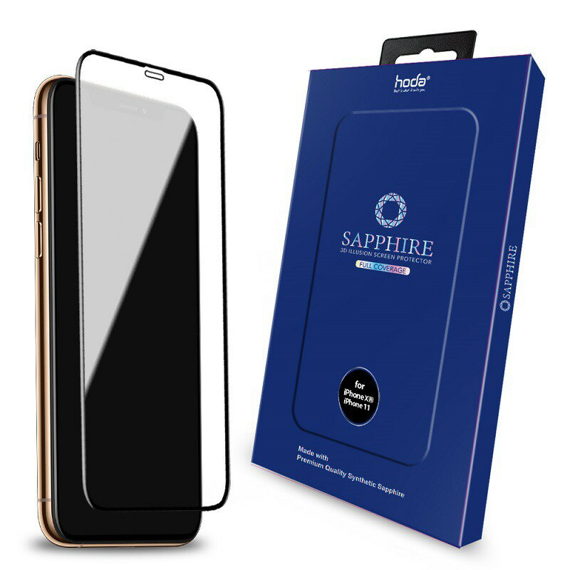 Hoda 藍寶石幻影3D隱形滿版螢幕保護貼,適用iPhone 11 / XR 6.1吋