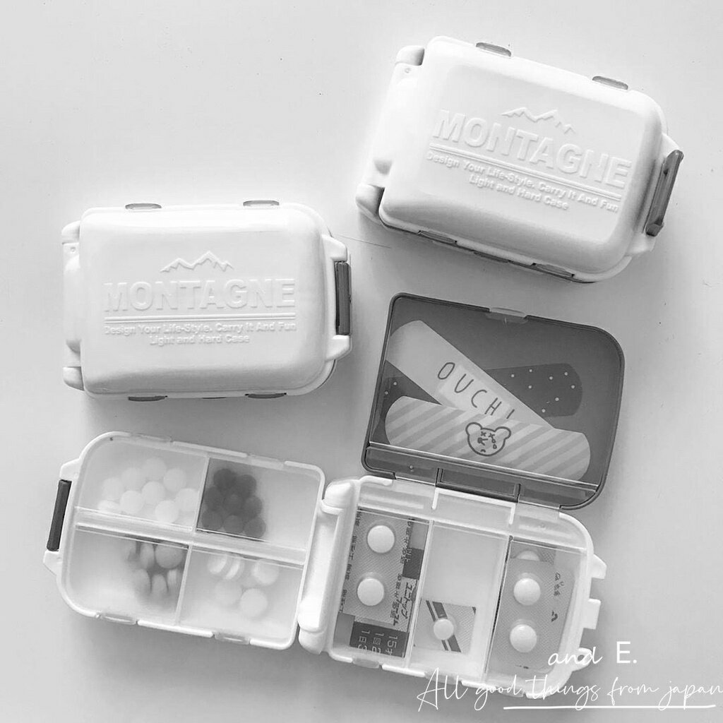 大賀屋 日本製 山田化學 1周藥盒 藥盒 攜帶式藥盒 攜帶式摺疊藥盒 小物盒 攜帶式 收納盒 YAMADA J00052971