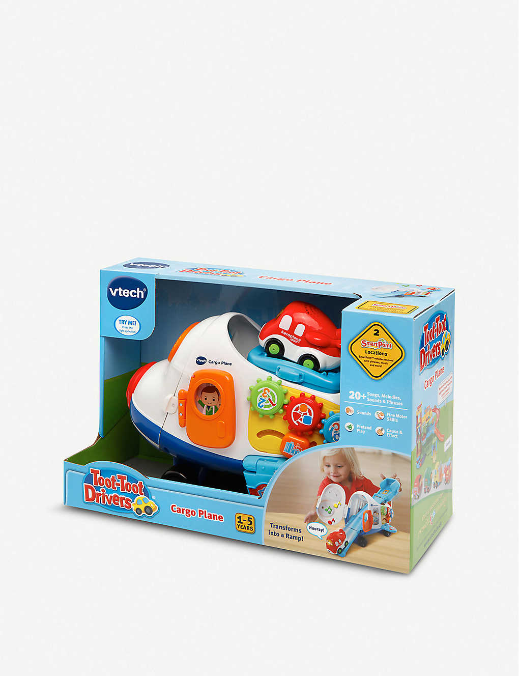 《英國 Vtech》嘟嘟車系列-酷炫巨無霸飛機軌道組 東喬精品百貨