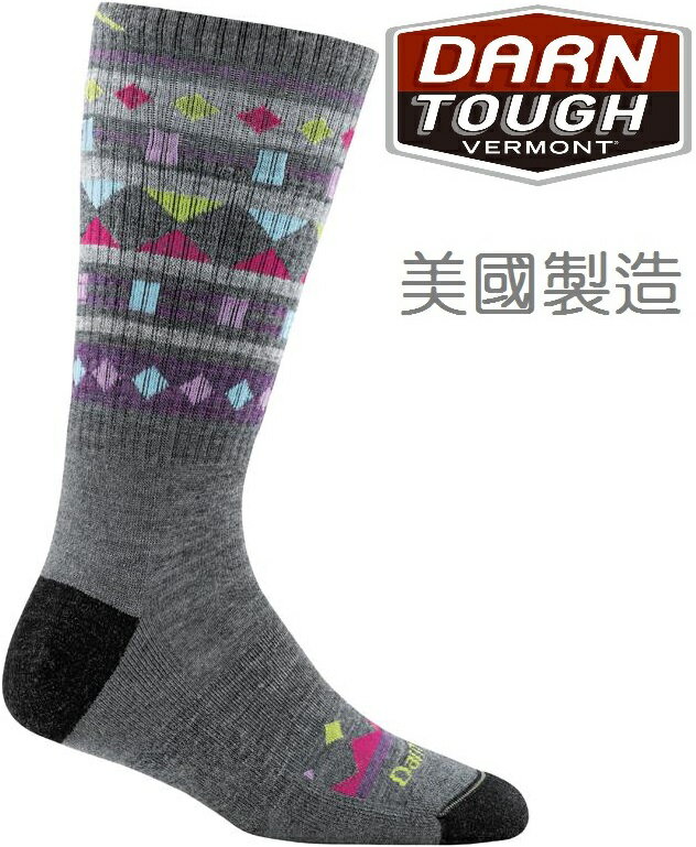 Darn Tough 羊毛襪/登山襪/保暖襪/美麗諾羊毛/雪襪 DARNTOUGH 厚底 女款 1948 灰Gray