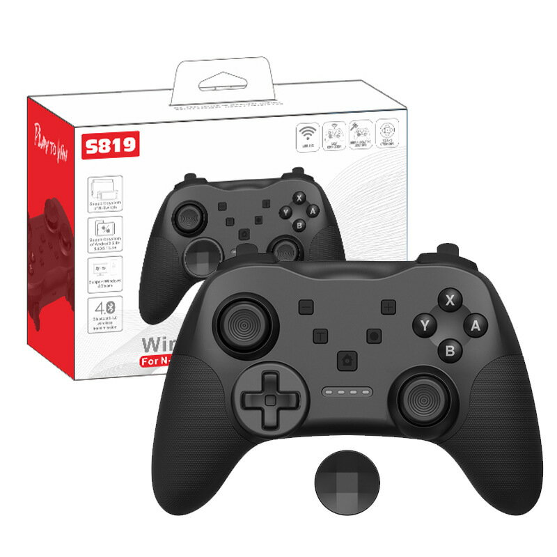 明品SWITCH無線遊戲機手柄NS主機藍芽PRO喚醒震動陀螺儀電競
