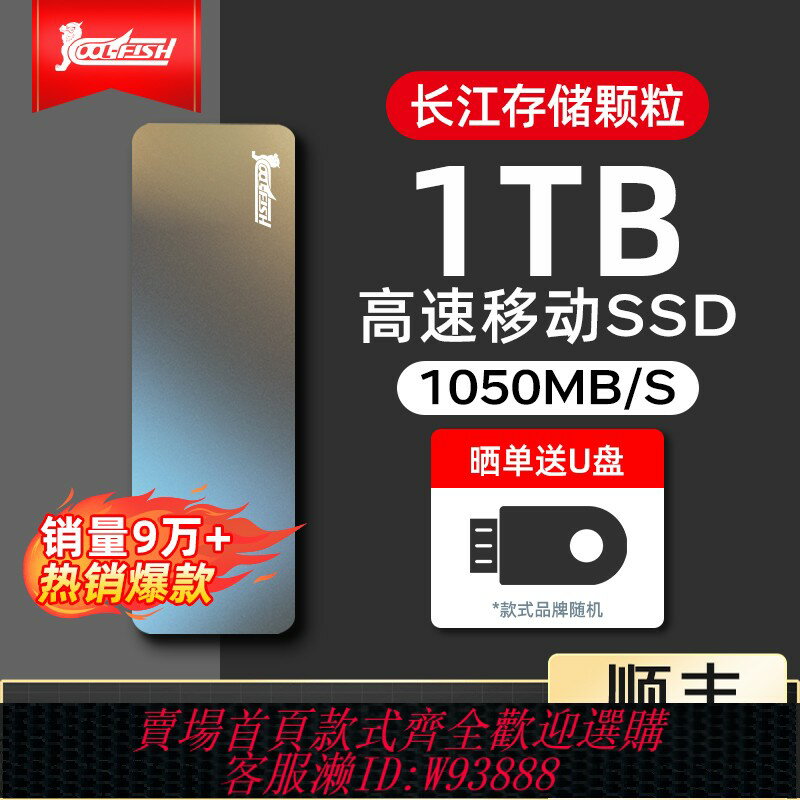 {臺灣公司貨 可打統編}固態移動硬碟1t高速ssd移動固態u盤大容量長江存儲顆粒固態硬碟4t