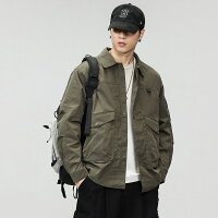 現貨+預購 工裝外套休閒夾克-個性翻領衝鋒衣男外套4色74iz4【獨家進口】【米蘭精品】 現貨+預購 工裝外套休閒夾克-個性翻領衝鋒衣男外套4色74iz4【獨家進口】【米蘭精品】