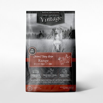 【Vintage 凡諦斯】無穀野宴鮮肉 全齡犬 天然烘培糧 雞肉+火雞肉 犬飼料 犬糧 鮮肉寵物糧_5LB