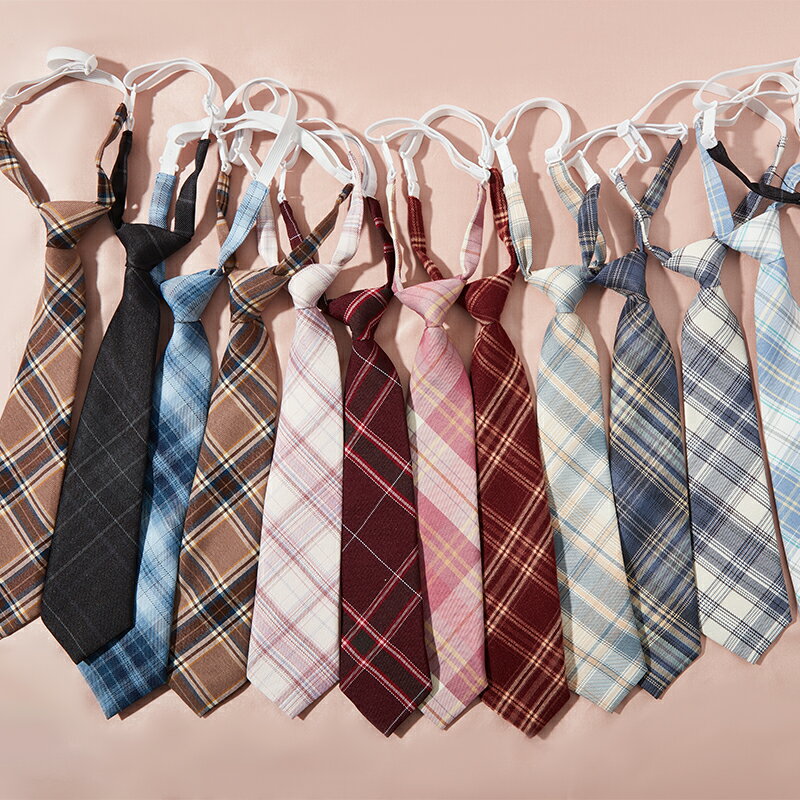 領結領帶小領帶女學院風格子 日系制服襯衫領結男女學生ins潮【淘夢屋】