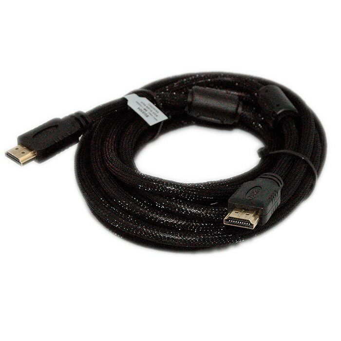 HDMI公對公高清數位影音傳輸線 (5M) 鍍金接頭 編織線 雙磁環 高屏蔽