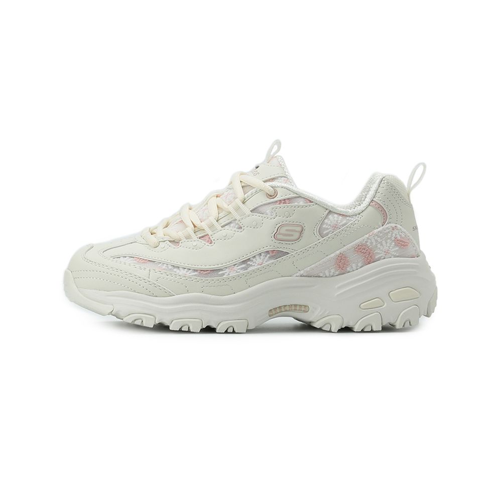 SKECHERS DLITES 綁帶運動休閒鞋 米白 150234OFPK 女鞋