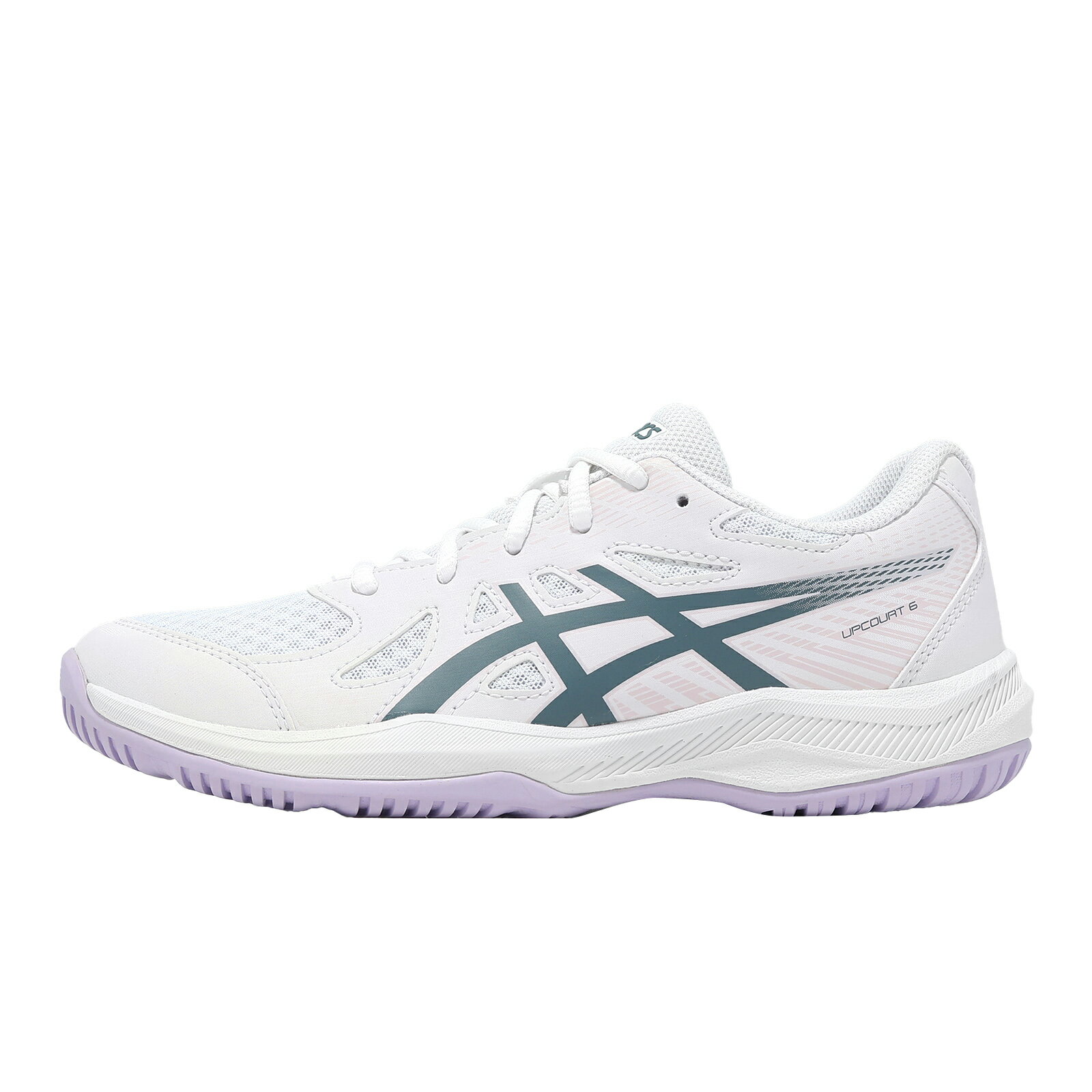 Asics 亞瑟士 排球鞋 Upcourt 6 GS 大童 女鞋 白 入門款 室內運動 1074A045102