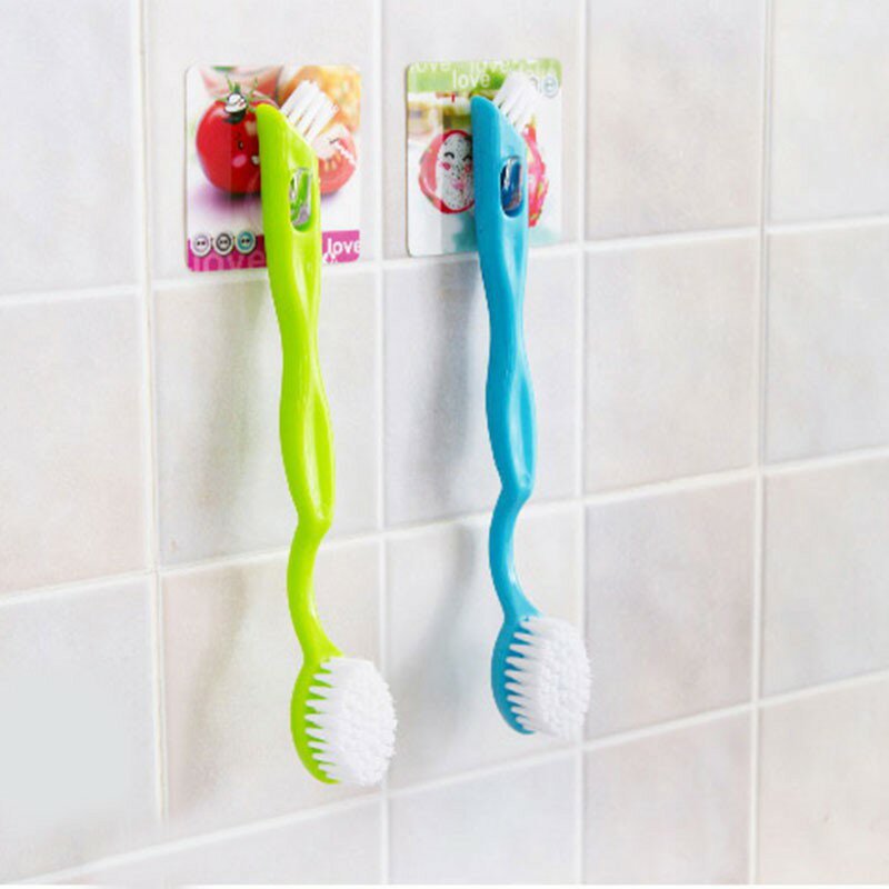 雙頭清潔刷【C006】台灣出貨 居家  洗鞋專用刷 軟毛雙面清潔刷 萬用刷雙頭長柄洗鞋刷 球鞋刷 鞋刷 軟毛加硬毛 4