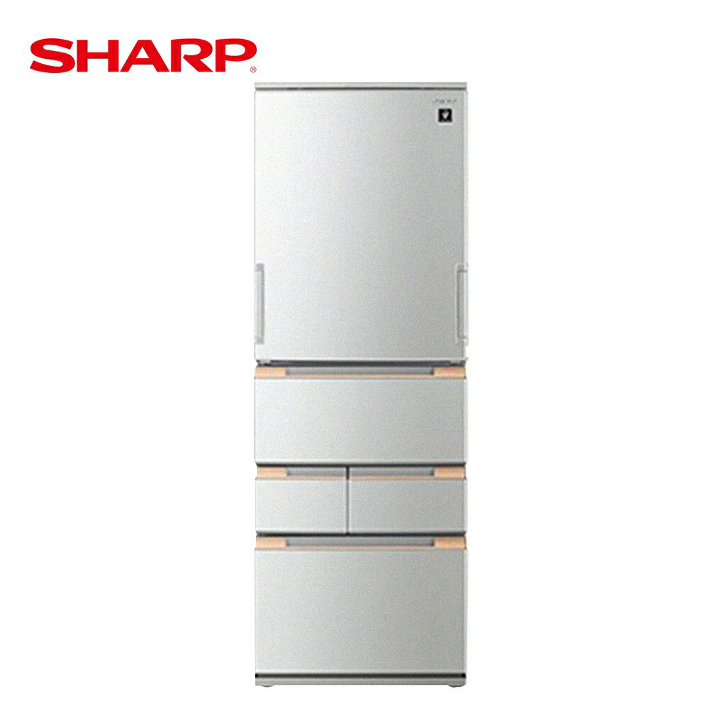 【SHARP 夏普】 457公升 自動除菌離子左右開任意門五門冰箱 星鑽銀 SJ-MW46HT-S