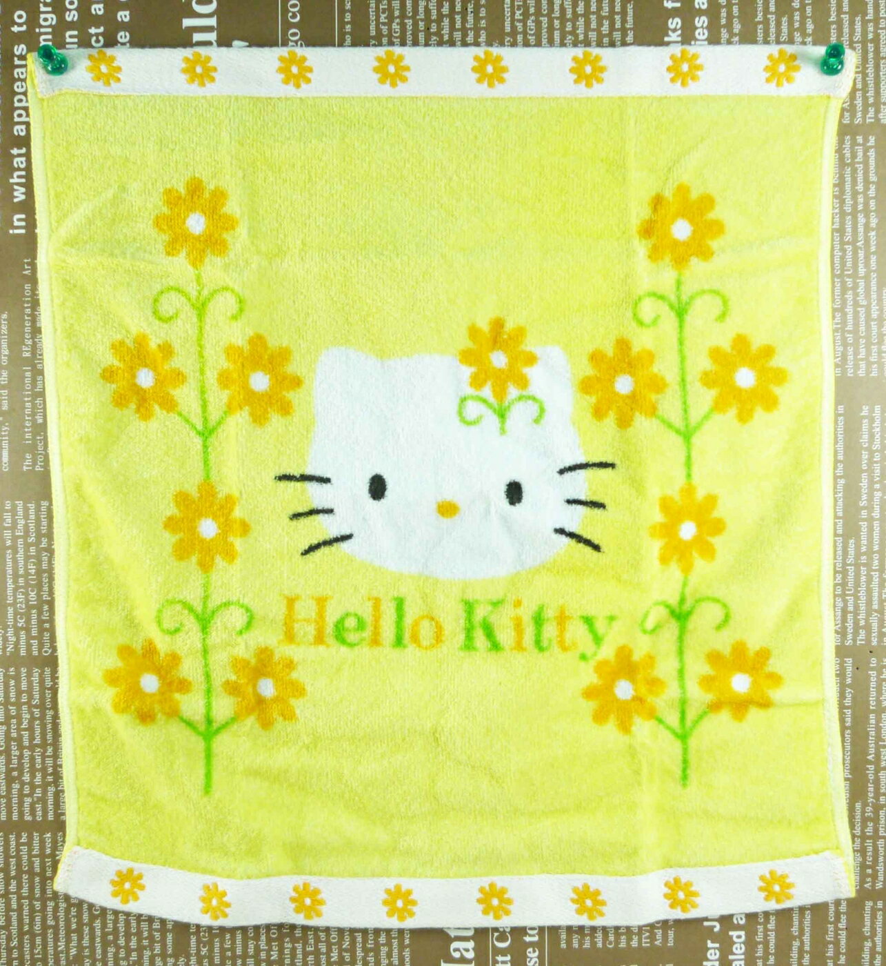 【震撼精品百貨】Hello Kitty 凱蒂貓 大方巾 黃瑪格麗特【共1款】 震撼日式精品百貨