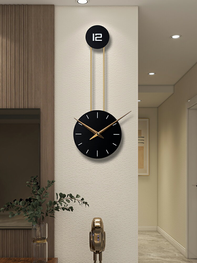時鐘掛鐘客廳家用個性創意網紅石英鐘現代簡約大氣時尚免打孔鐘表