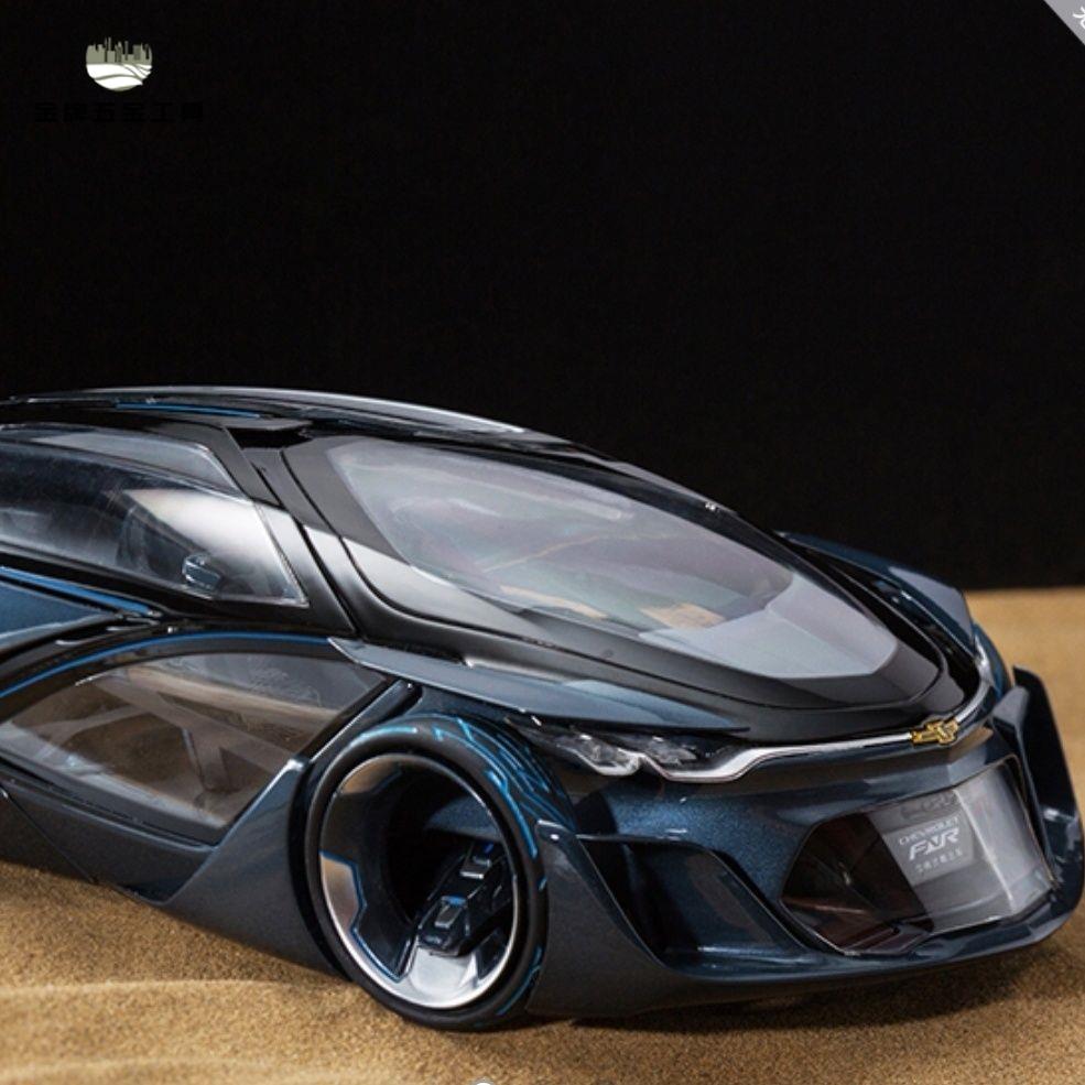 免運 汽車車模 汽車模型 車模 雪佛蘭概念車車模模型【深藍】【保真原廠1:18】 工廠現貨 八折下殺syel