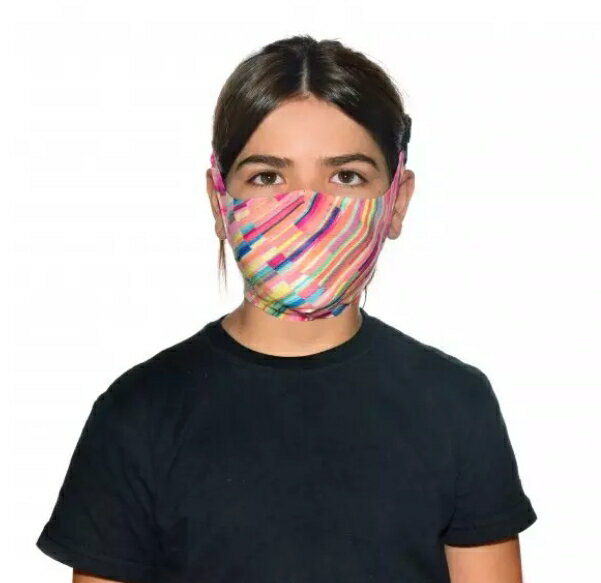 西班牙《ＢＵＦＦ》Filter Mask Kids-Coolnet抗UV可替換濾網口罩(Dizen Multi粉彩色塊)