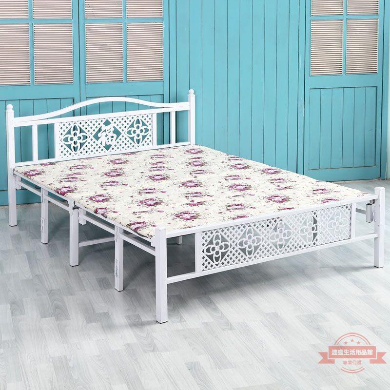 簡易折疊床家用單人床雙人床1.2米1.5米木板床便攜辦公午睡床成人